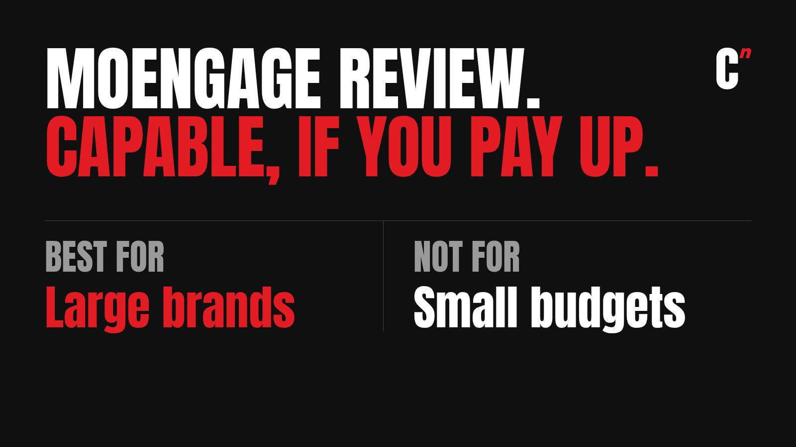 MoEngage review: a capable platform, but on the base plan you get channels and analytics, not the AI features