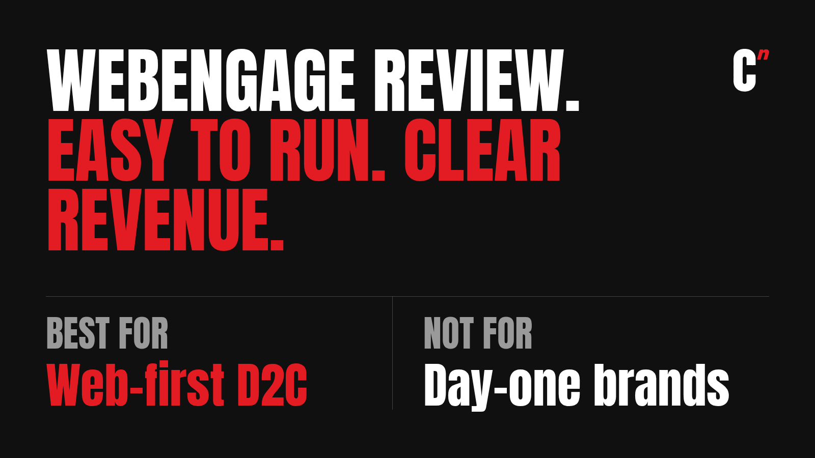 WebEngage review: best for growing web-first D2C brands that want an easy platform with clear revenue tracking