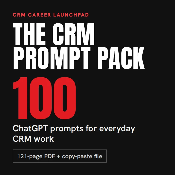 The CRM Prompt Pack cover