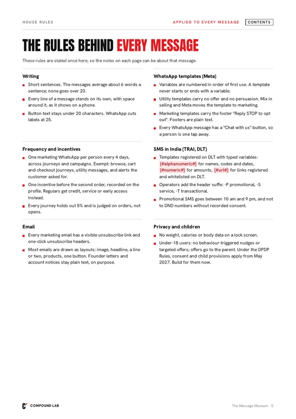 The Meta, DLT and email rules every message follows